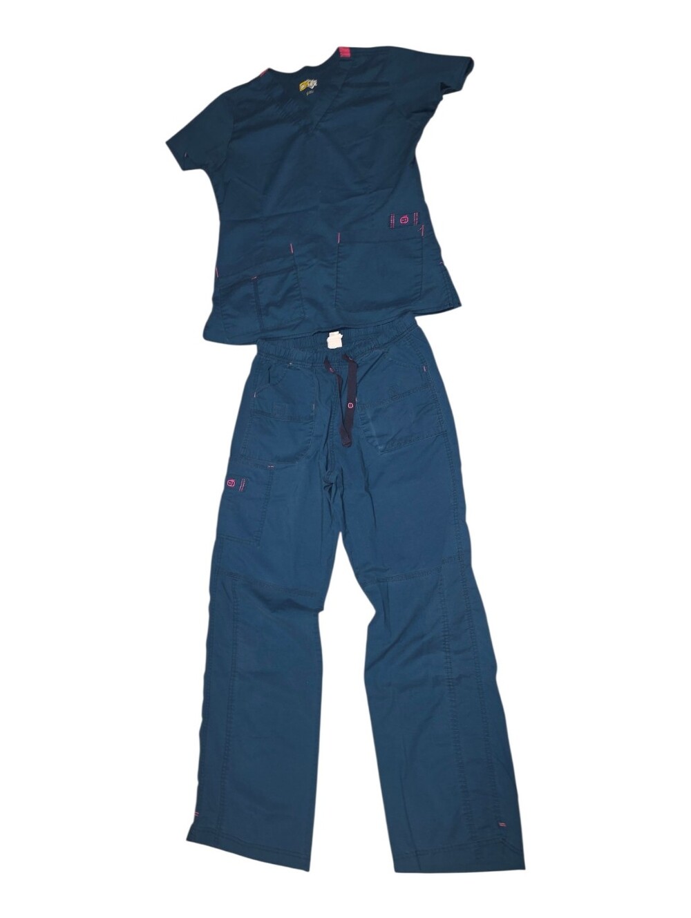 WonderWink WonderFlex Scrub Set Navy Blue Size Small